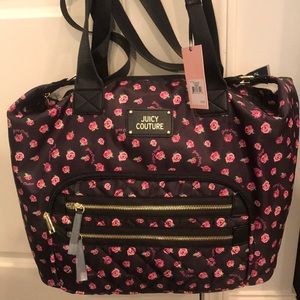 Juicy couture black rose neon lights Weekender